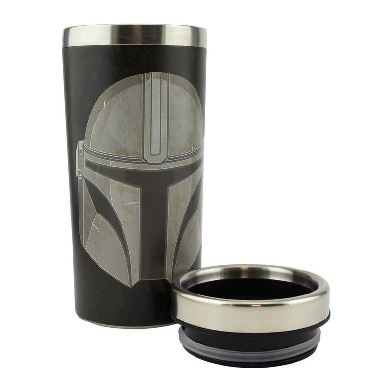 star wars mandalorian travel mug