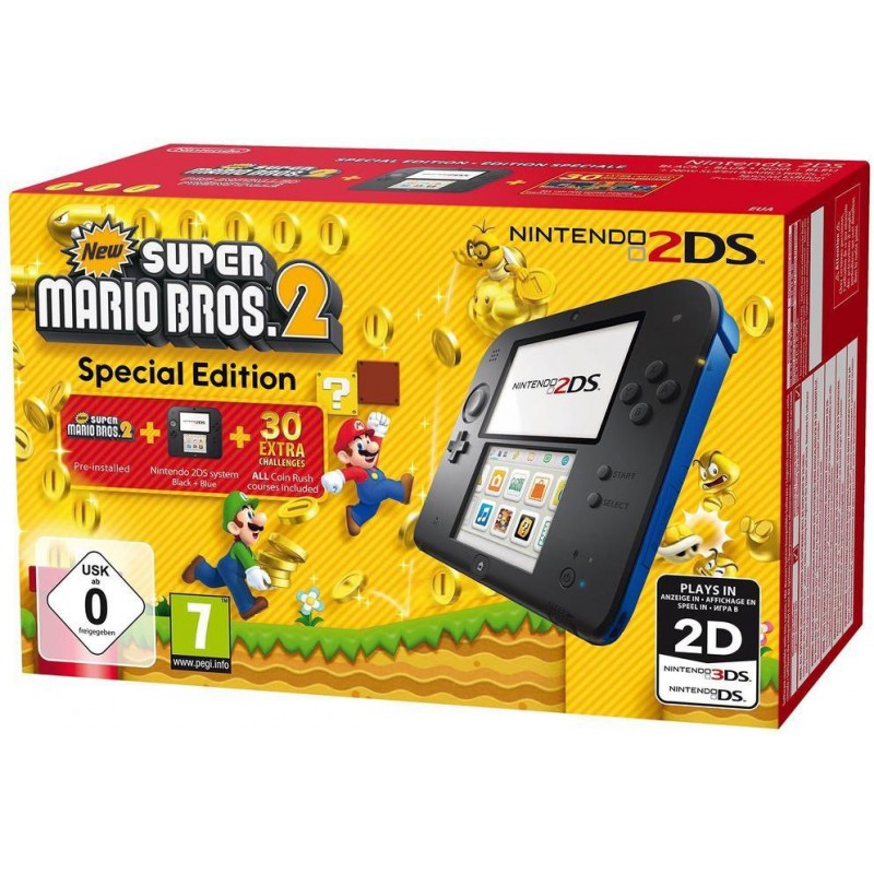 Kruipen spiritueel praktijk Nintendo 2DS New Super Mario Bros. 2 Console Blauw/Zwart