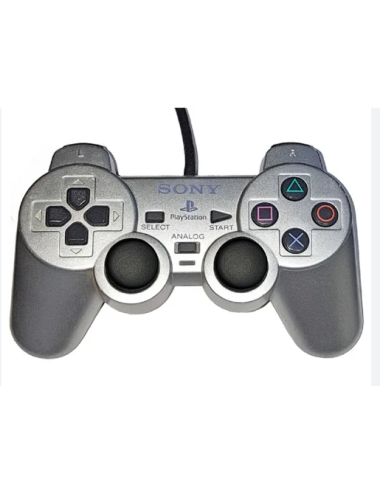 playstation 2 controler silver